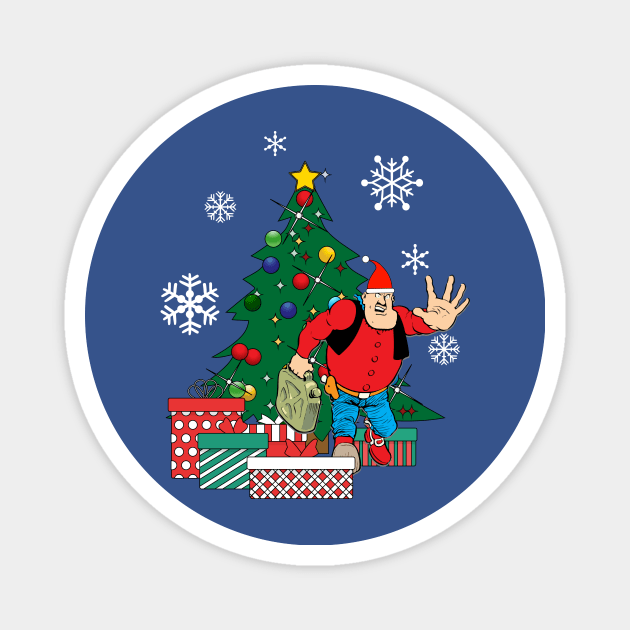 Desperate Dan Around The Christmas Tree Magnet by Nova5